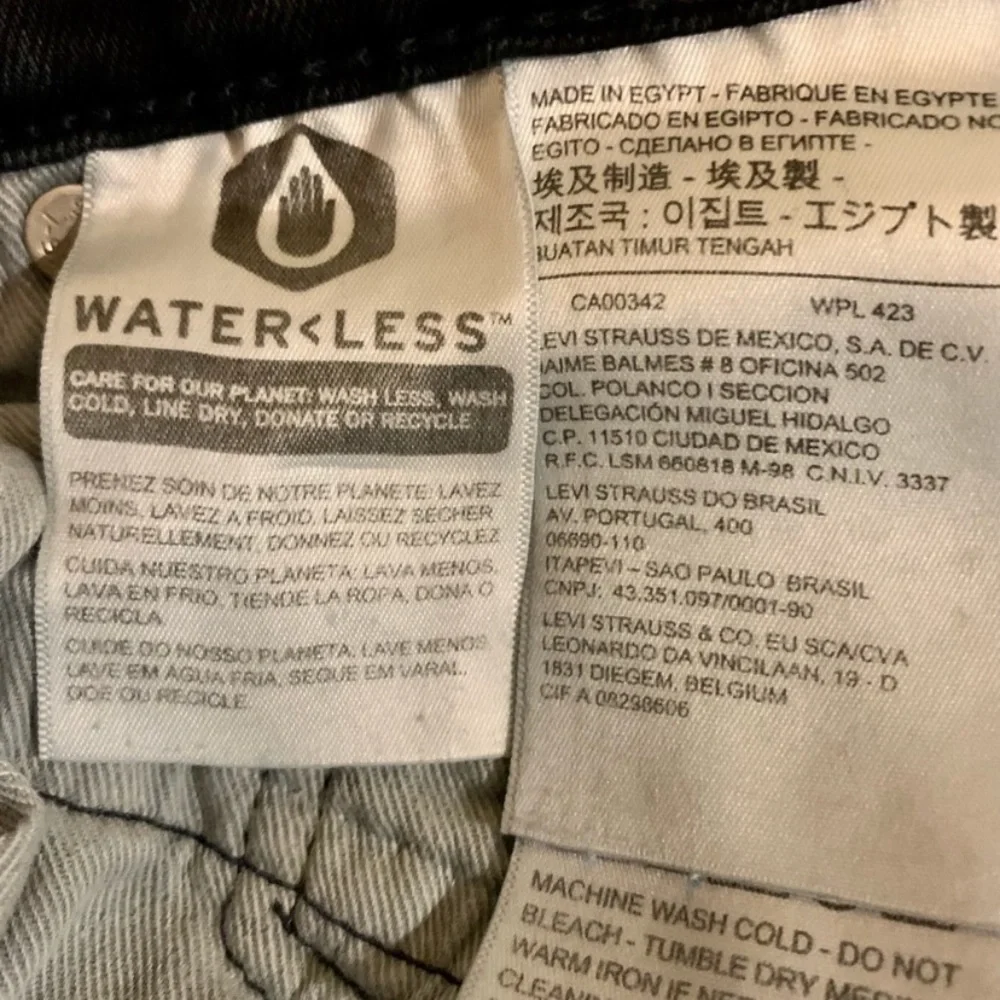 LN MEN’S LEVI’S PREMIUM JEANS. BLUE DARK WASH.